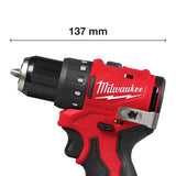 MILWAUKEE® M12 BLDDRC-202C M12 FUEL COMPACTE       BOORSCHROEFMACHINE